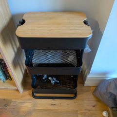 IKEA RAASKOG Trolley on Wheels in Black