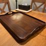 Antique Oak & Copper Serving Tray Image 5