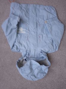 Timberland raincoat 12 months light blue