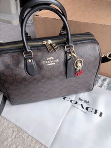 Coach Large Rowan Satchel Bag In Signature Canvas