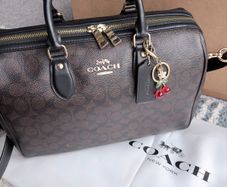 Coach Large Rowan Satchel Bag In Signature Canvas