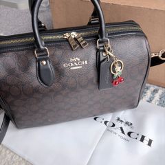 Coach Large Rowan Satchel Bag In Signature Canvas