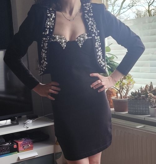 Sensational Vintage 2 piece Dress and Jacket 80s 90s