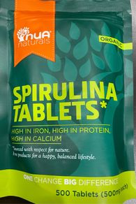 Organic Spirulina Tablets 500 tablets 500 mg each brand new