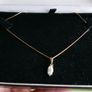 Vintage 9ct Gold 375 Gold Pendant and Chain 3,4g L-9,8" Image 2