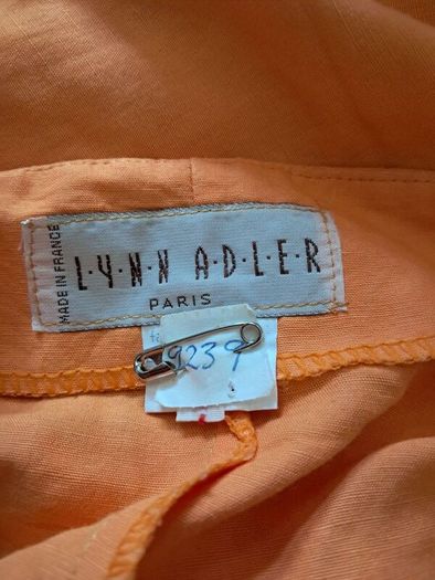 Lynn Adler Paris linen halter dress