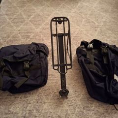 Bike pannier rack & bags
