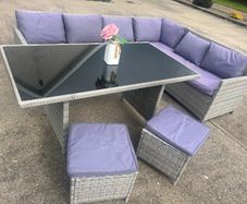 Outdoor garden furniture rattan set