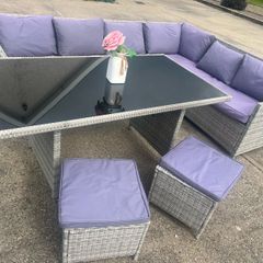 Outdoor garden furniture rattan set