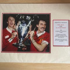 Liverpool FC Phil Neal & Alan Kennedy signed photo