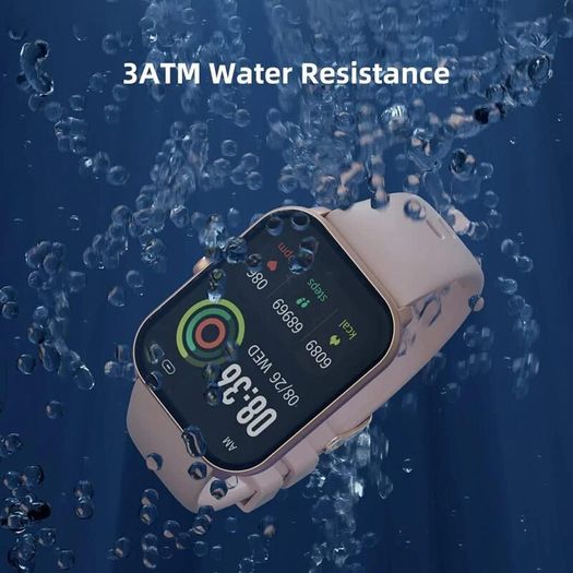 W01 ANG Business Smartwatch Sport Health and Sports Tracking Pedometer, 70+ Modes, Sleep Cycles, 15 Days Battery Life, Waterproof, SpO2, Ovulation Menstruation Monitoring for Women Black