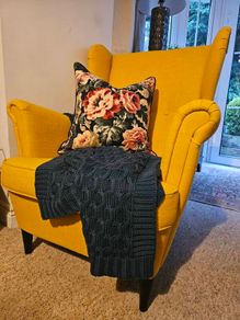 Wingback chair (yellow IKEA)