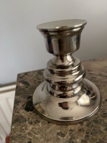 silver plated candlestick