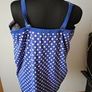 Silhouette plus size polka dot tankini swimwear top Perfect condition size UK28 EU56 Postage included Image 2