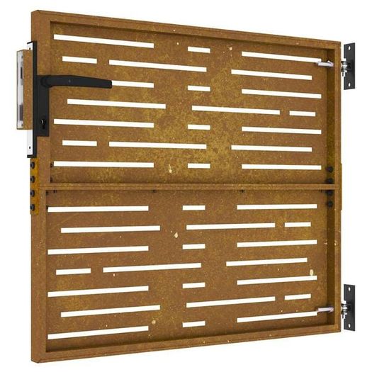 Garden Gate 85 x 75 cm Powder-coated steel Black Lockable