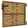 Garden Gate 85 x 75 cm Powder-coated steel Black Lockable Image 4