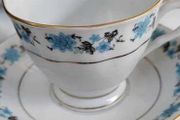 BCL FOREIGN Blue and White fine bone china wtih gold trim