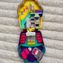Polly Pocket Sweet Treat Cupcake Cafe Compact Mattel Miniature Doll House 2017 NO Lock Used Please see photos Image 8