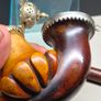 Antique Carved Meerschaum Pipe With Ornate Silver Mounts Image 5