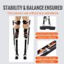 Drywall Stilts Aluminum Tool Stilts 61 cm-102 cm Adjustable Painting Black Image 6