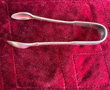 silver plated sugar tongs