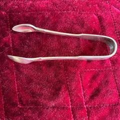 silver plated sugar tongs