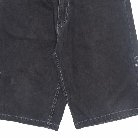Karl Kani mens cargo jean Shorts in black