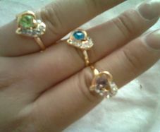 love heart diamond ring
