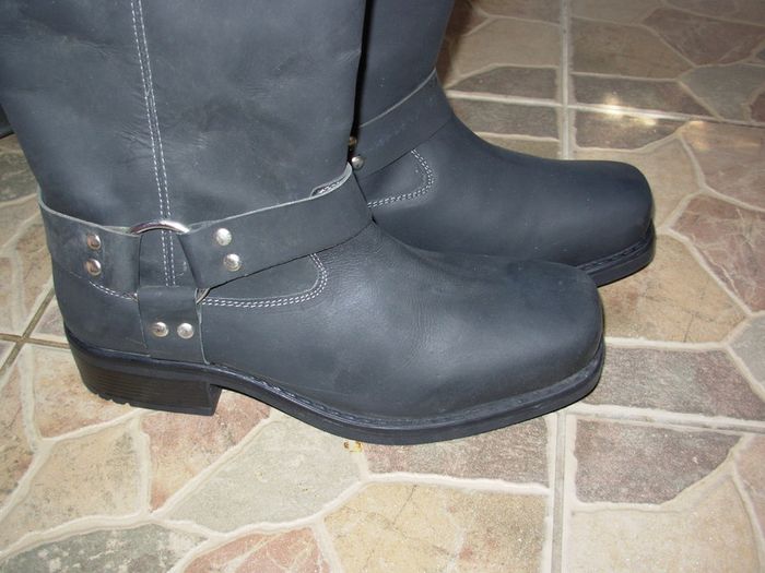 Livergy cowboy biker Western boots genuine leather size 44