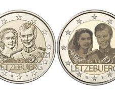 Luxembourg 2 Euro Commemorative 6 Coin Set Laser And Relief Variants