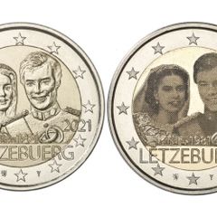 Luxembourg 2 Euro Commemorative 6 Coin Set Laser And Relief Variants