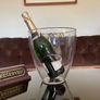 Large Designer Hennessy Transparent Durable Ice Bucket with Gilt Script Image 3
