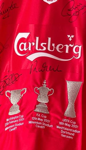 liverpool signed shirt