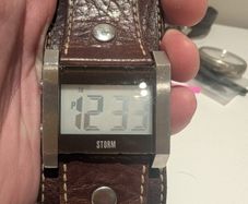 STORM Pheric Brown Leather Strap Watch