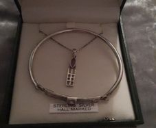 sterling silver necklace and bracelet