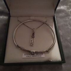 sterling silver necklace and bracelet