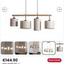 Deva Nature 4 bulb pendant ceiling light Image 2