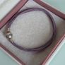 Pandora multi,strand purple/lilac cord bracelet size 19.5cm very good condition Image 2