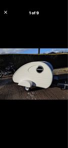 Tear drop caravan