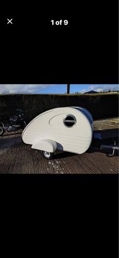 Tear drop caravan