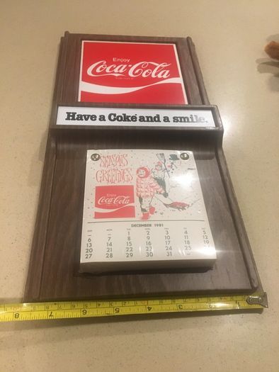 Coca Cola 1982 American Calendar RARE