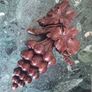 19th century Mahogany carving of summer fruits Image 2