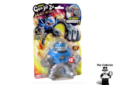 Heroes of Goo Jit Zu Galaxy Attack Hero Pack Astro Thrash Shark Figure Brand New Sealed Rare Hard To Find