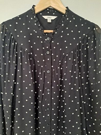 Marks & Spencer polka dot blouse size UK 16