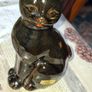 Vintage Ceramic Black Cat Made in Japan, 1950s, Postage Available or Collection Image 2