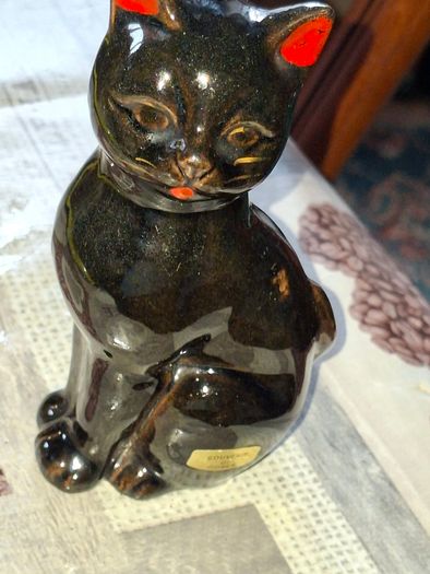 Vintage Ceramic Black Cat Made in Japan, 1950s, Postage Available or Collection