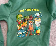 Green Italian Brainrot Hoodie NEW