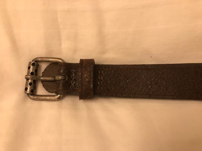 100% Authentic Alexander McQueen Brown Leather Belt