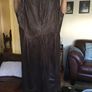 Zara Basic Brown Suedette Midi dress Image 6