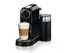 Nespresso Citiz Espresso Coffee Machine with Aeroccino Milk Frother In Black